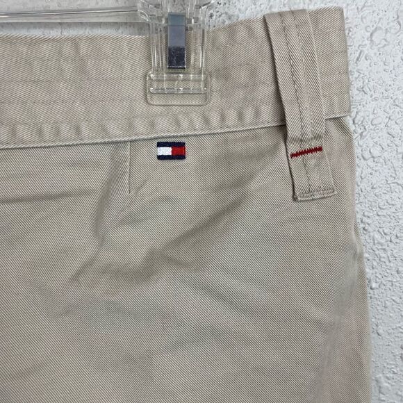 Tommy Hilfiger Jeans Khaki Cropped Pants Size 8 EUC - Picture 7 of 9